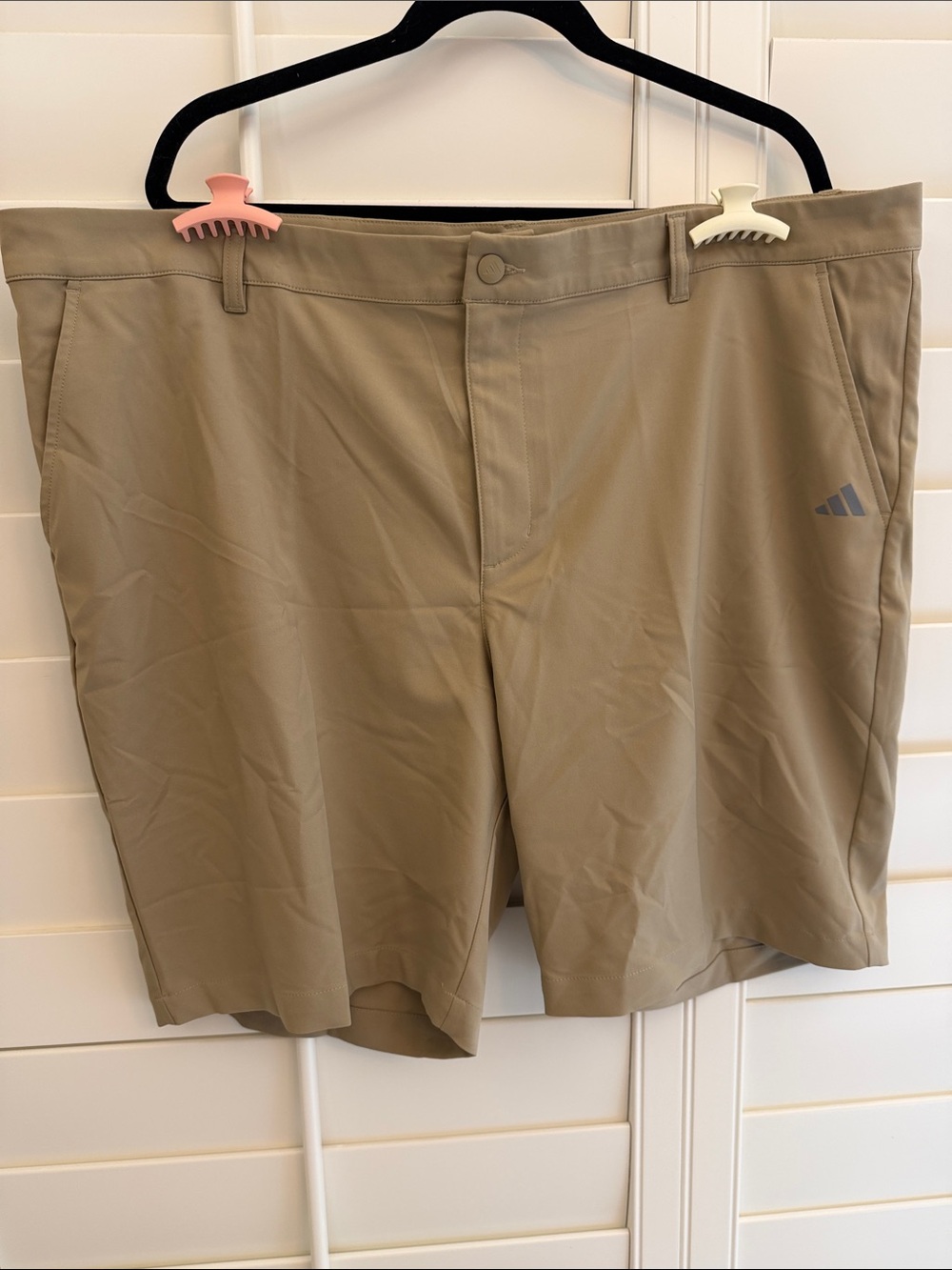 adidas Men’s Khaki Athletic Golf Shorts